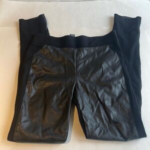 INC FAUX LEATHER FRONT LEGGINGS SIZE 2